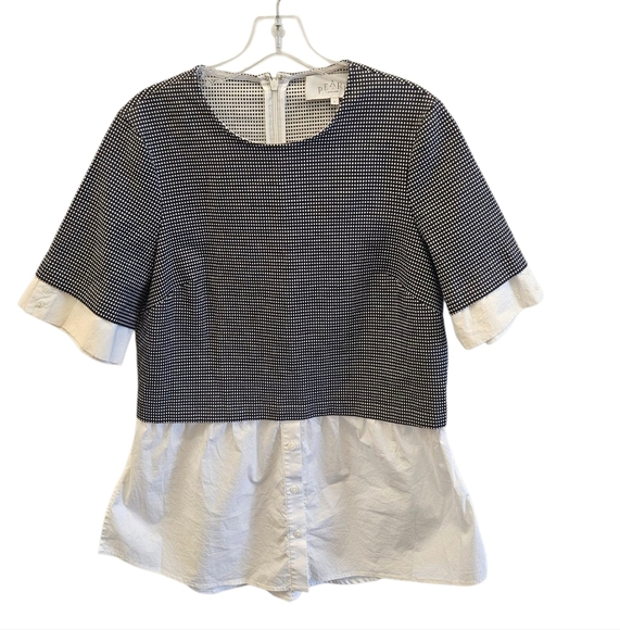 Pearl By Lela Rose Check Poplin Shirt - Picture 9 of 9